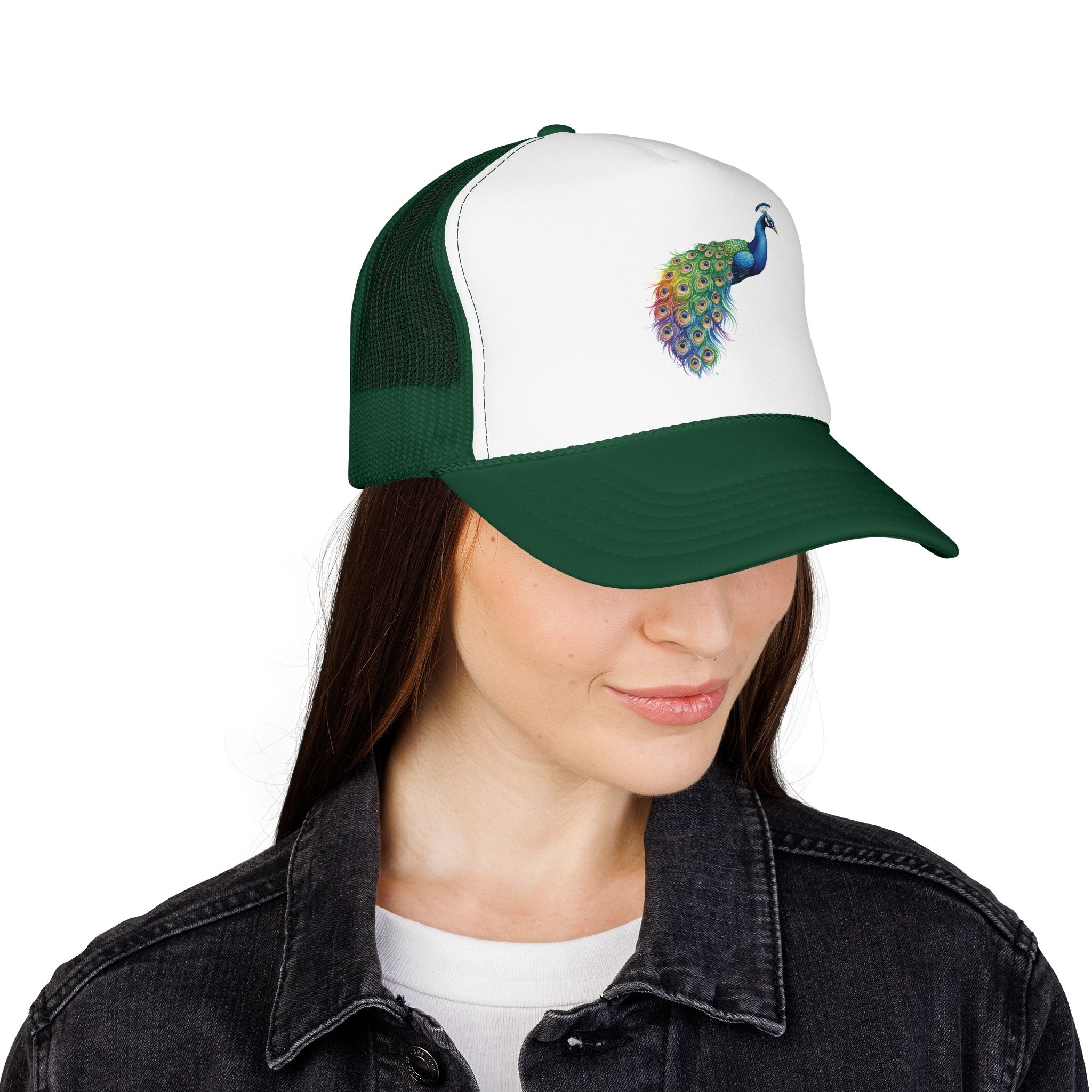 Peacock Trucker Hat.