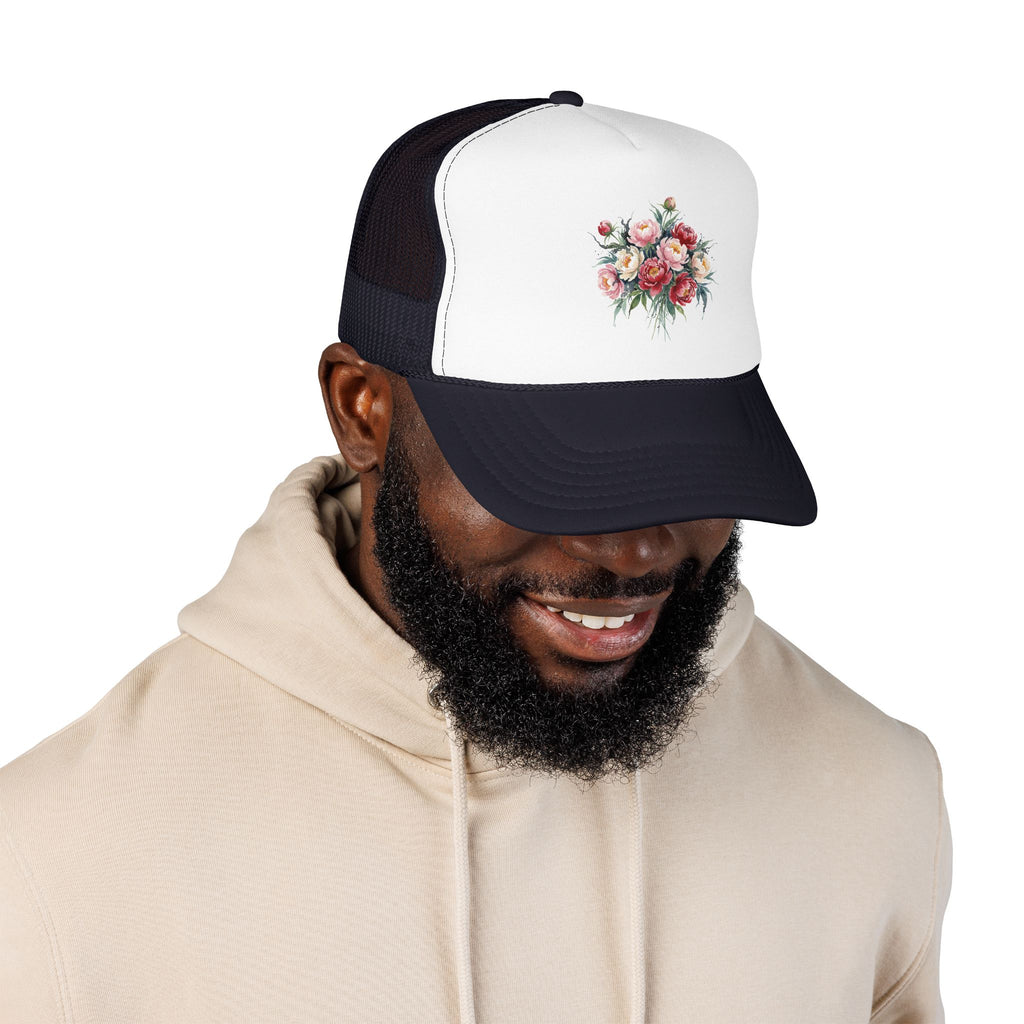 Peony Flowers Trucker Hat