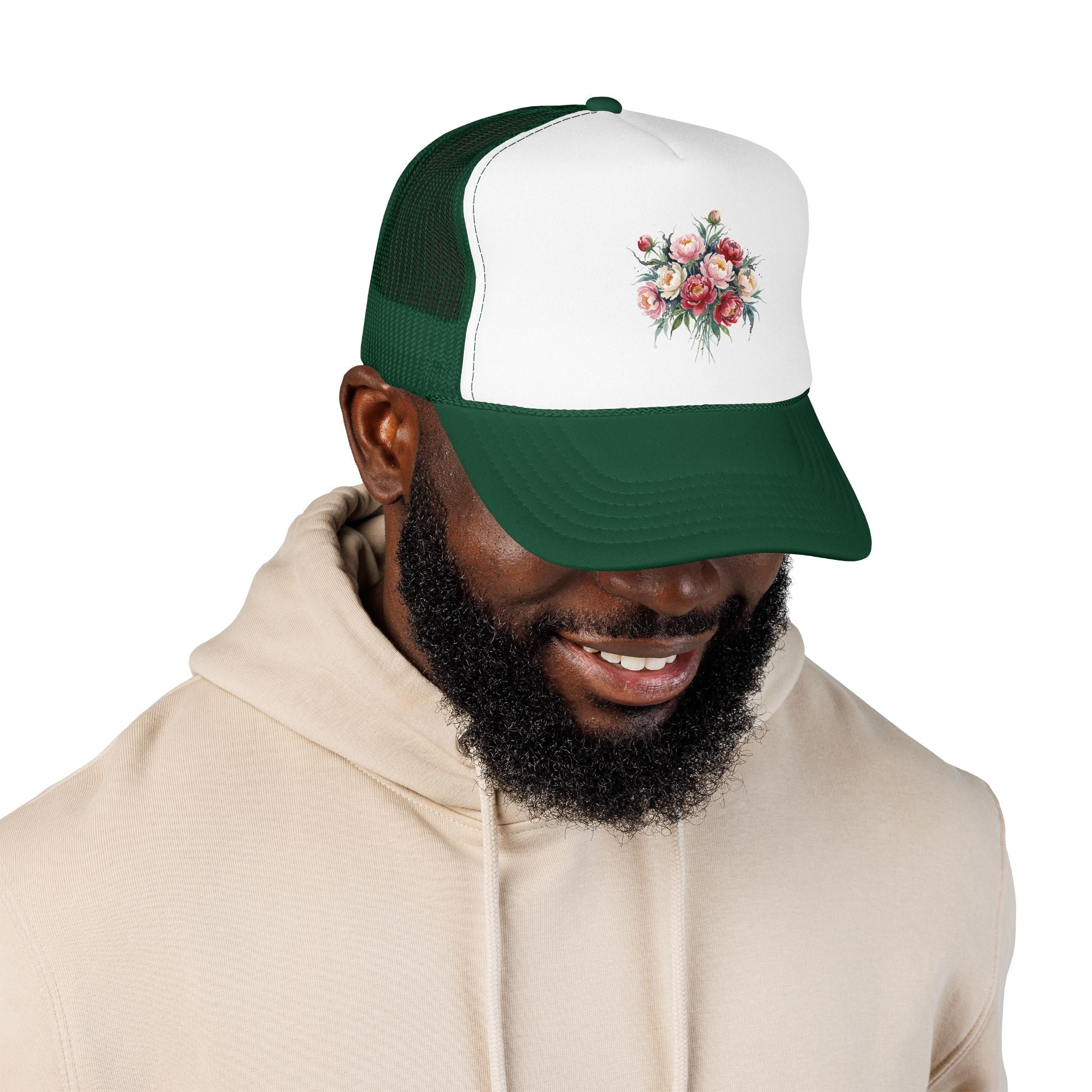 Peony Flowers Trucker Hat