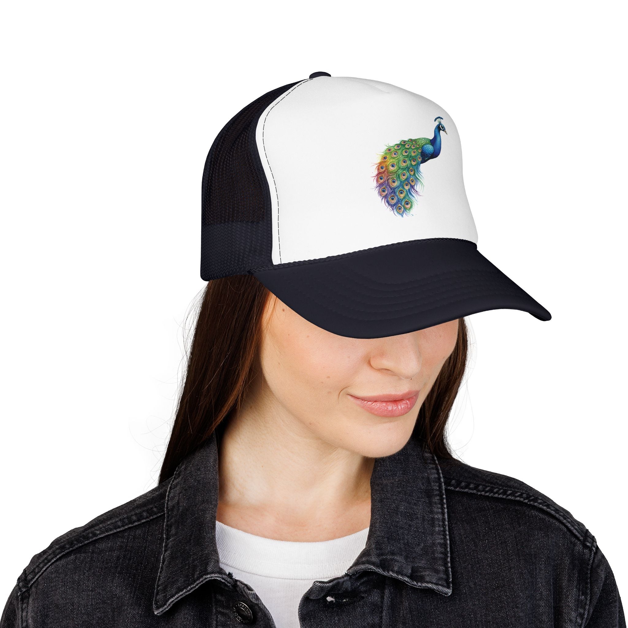 Peacock Trucker Hat.