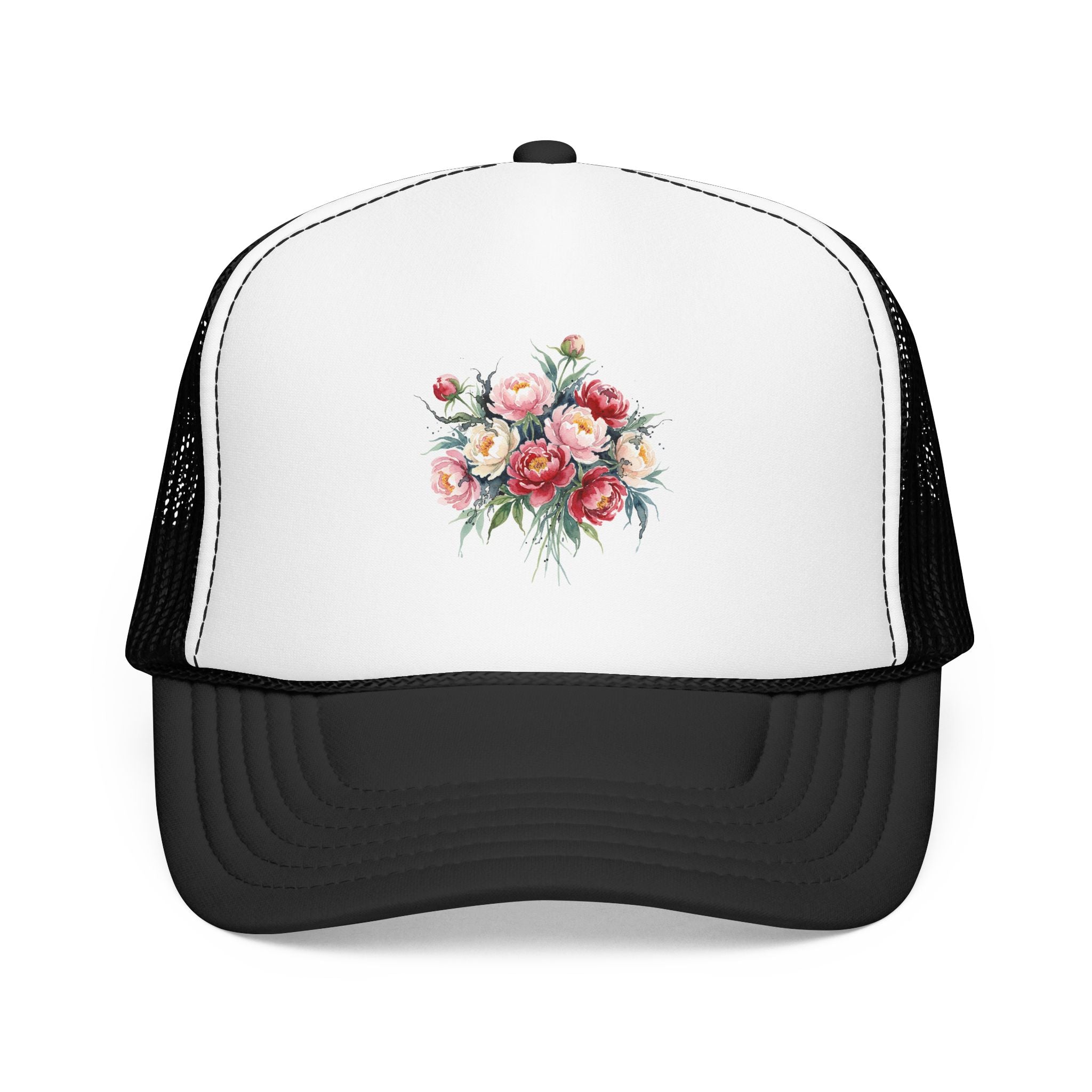 Peony Flowers Trucker Hat