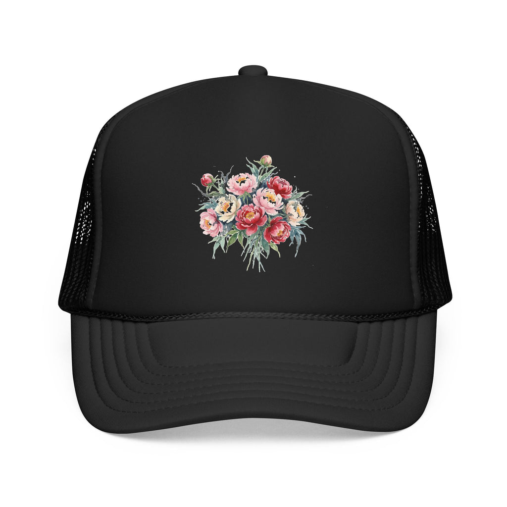 Peony Flowers Trucker Hat