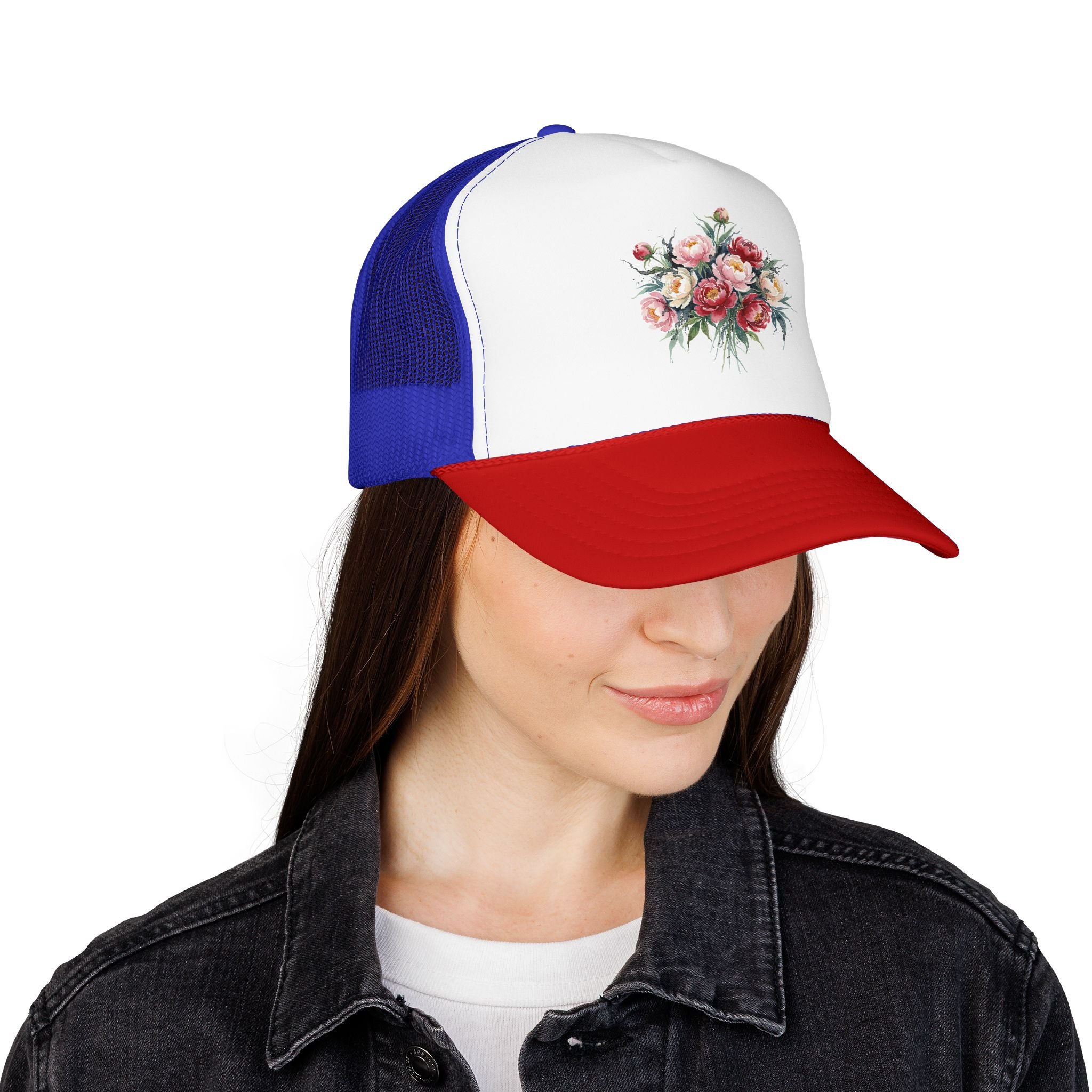 Peony Flowers Trucker Hat