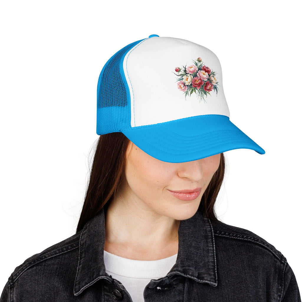 Peony Flowers Trucker Hat