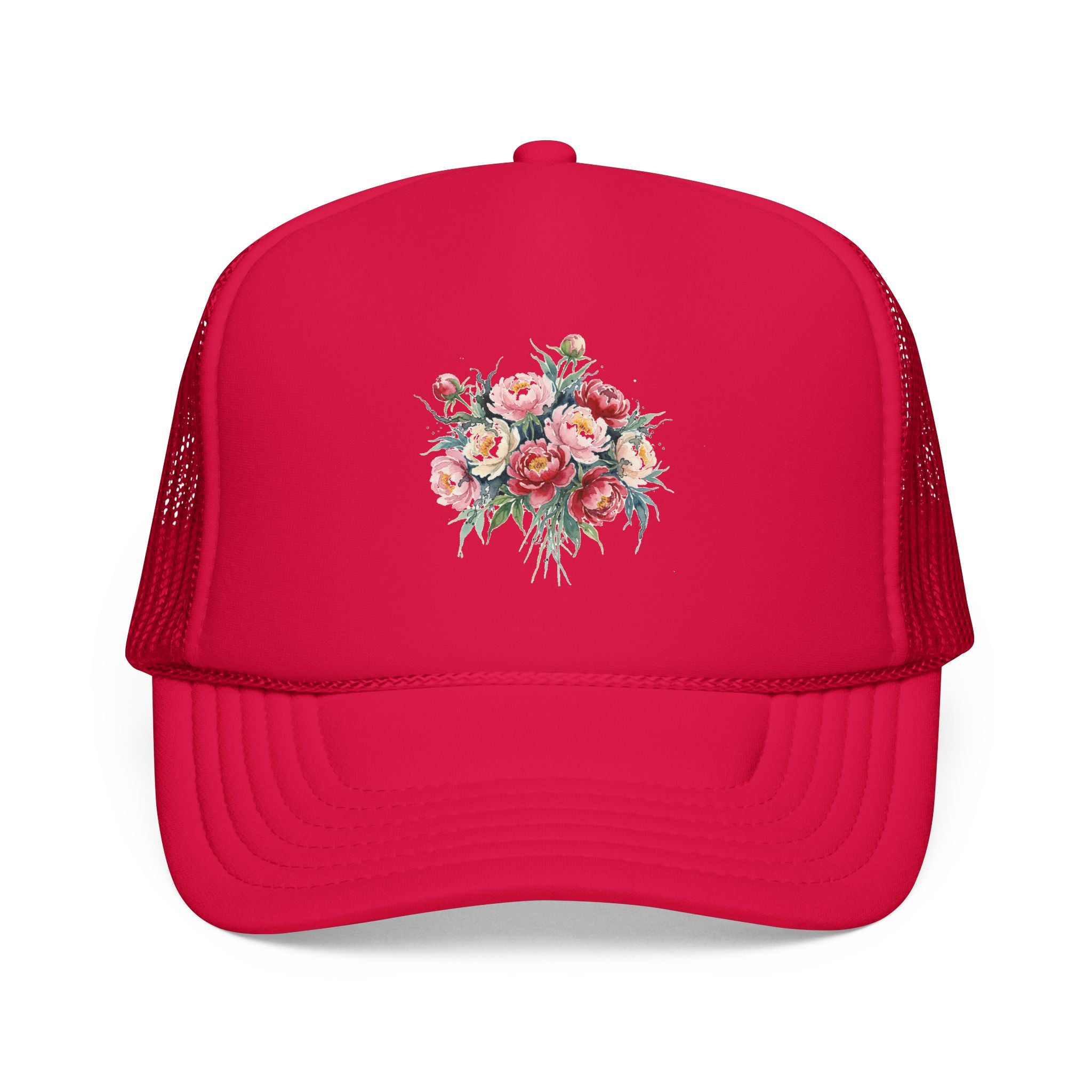 Peony Flowers Trucker Hat