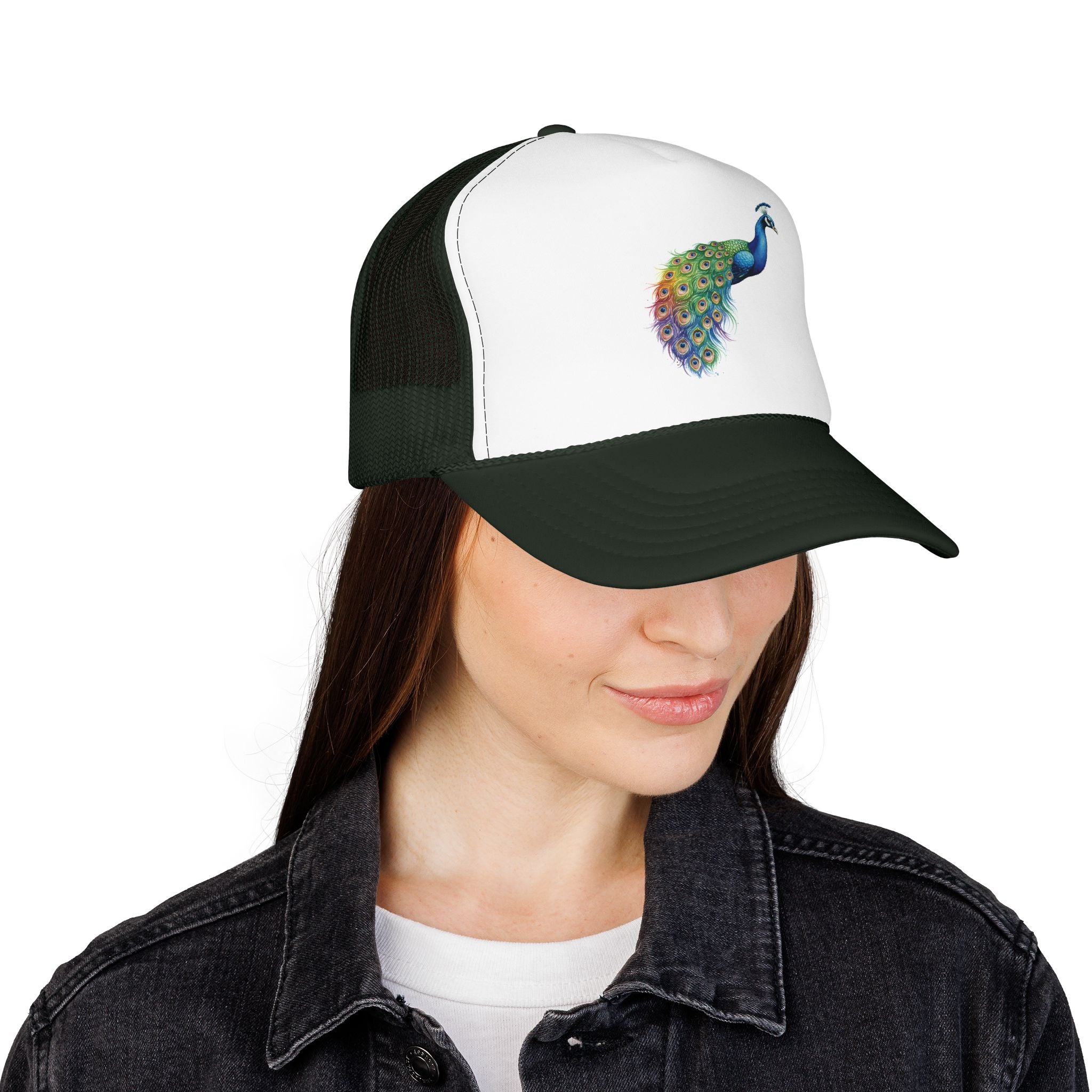 Peacock Trucker Hat.