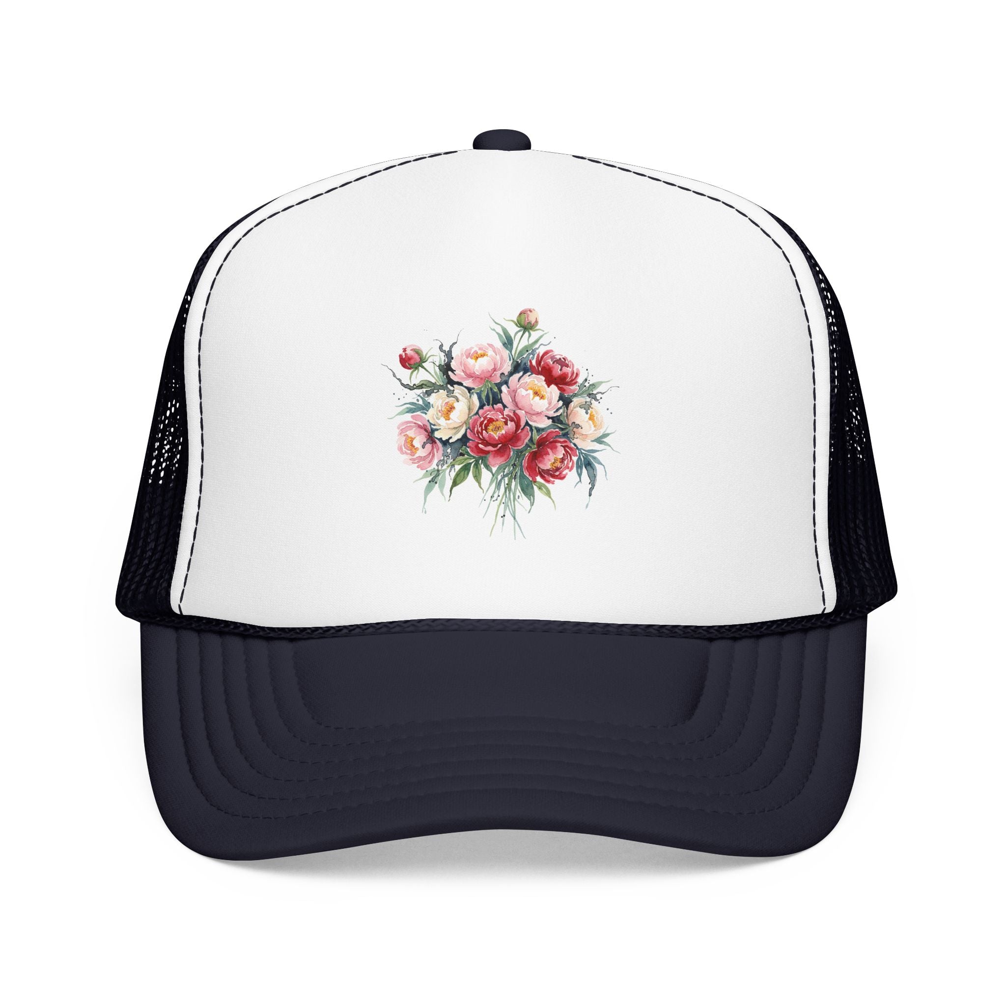 Peony Flowers Trucker Hat