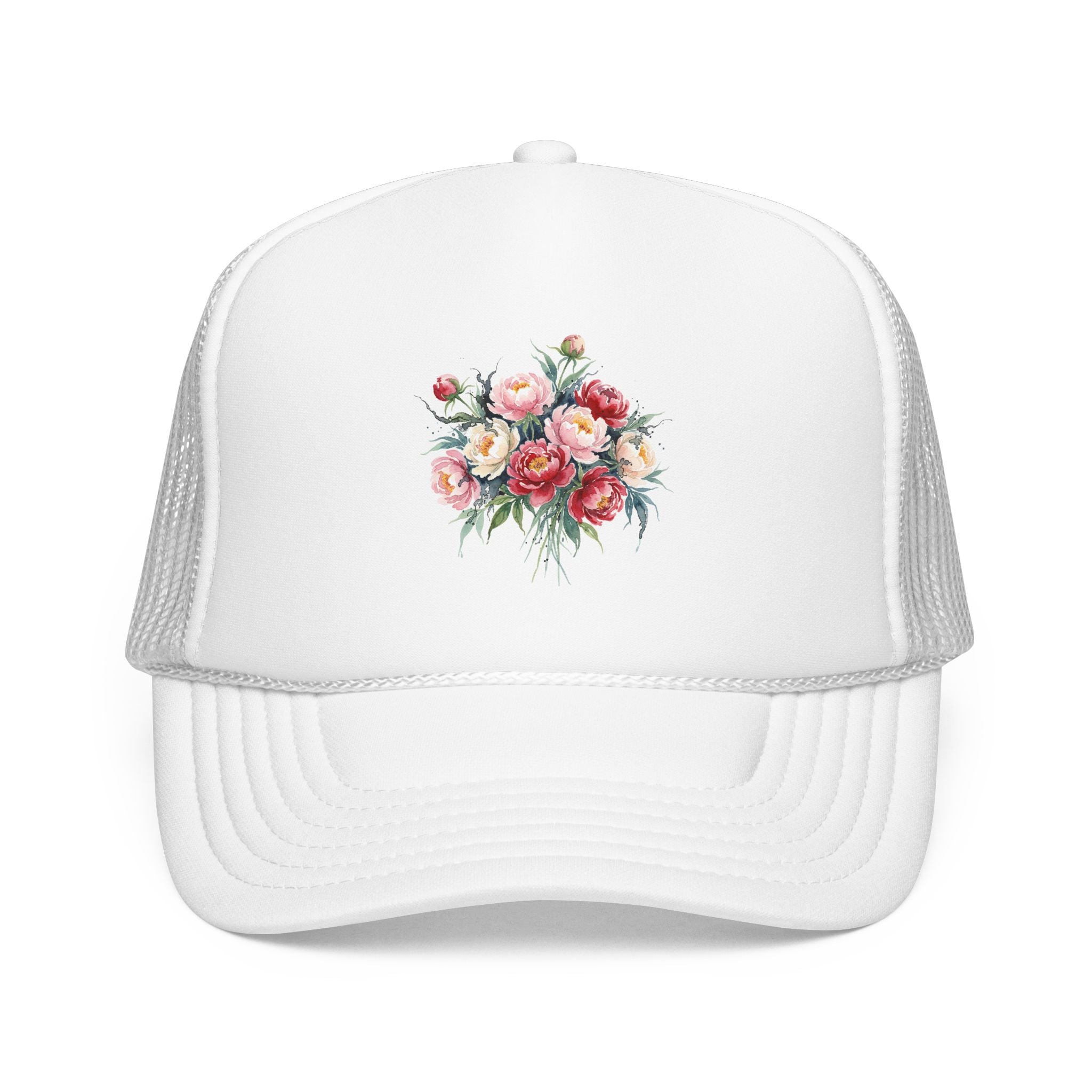Peony Flowers Trucker Hat