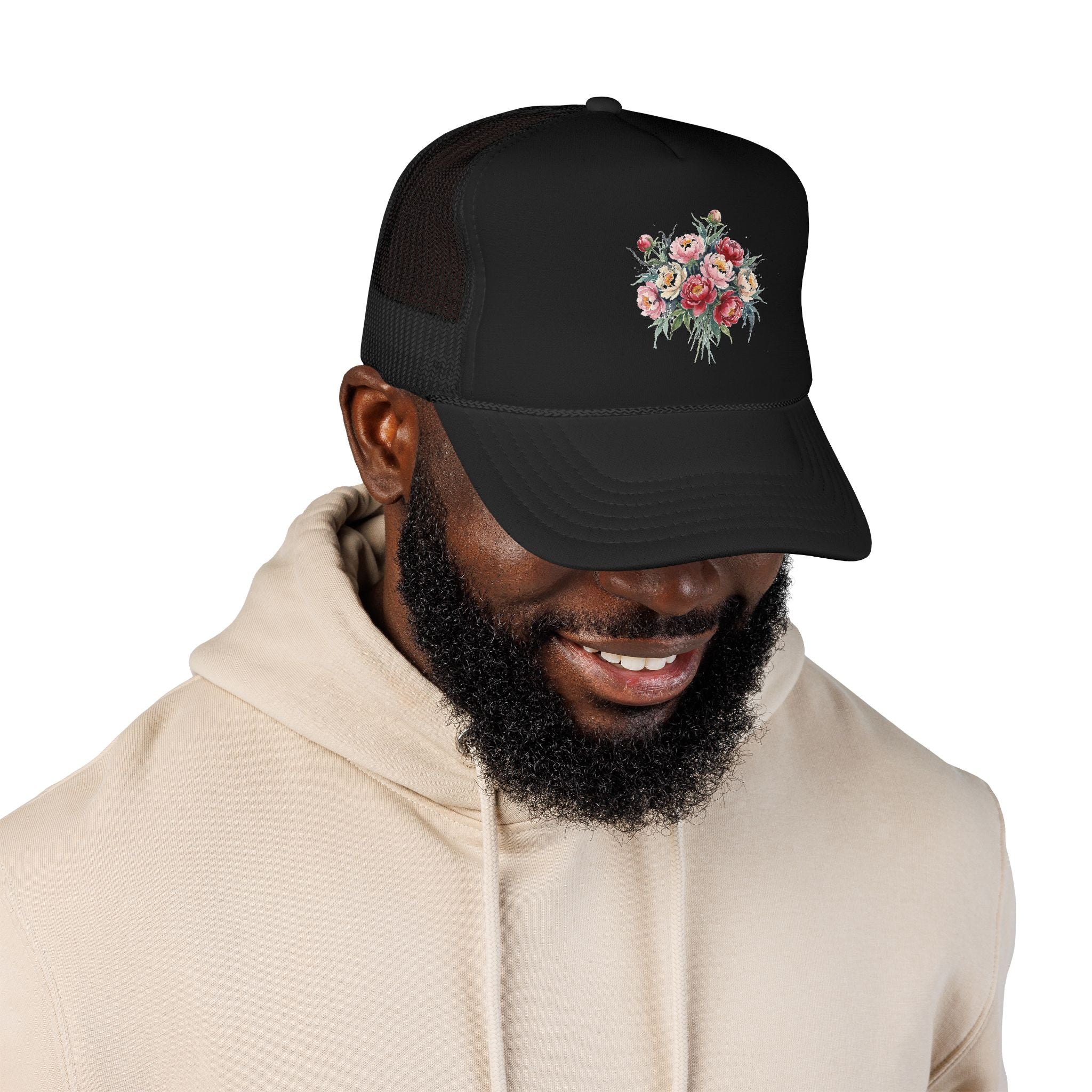 Peony Flowers Trucker Hat