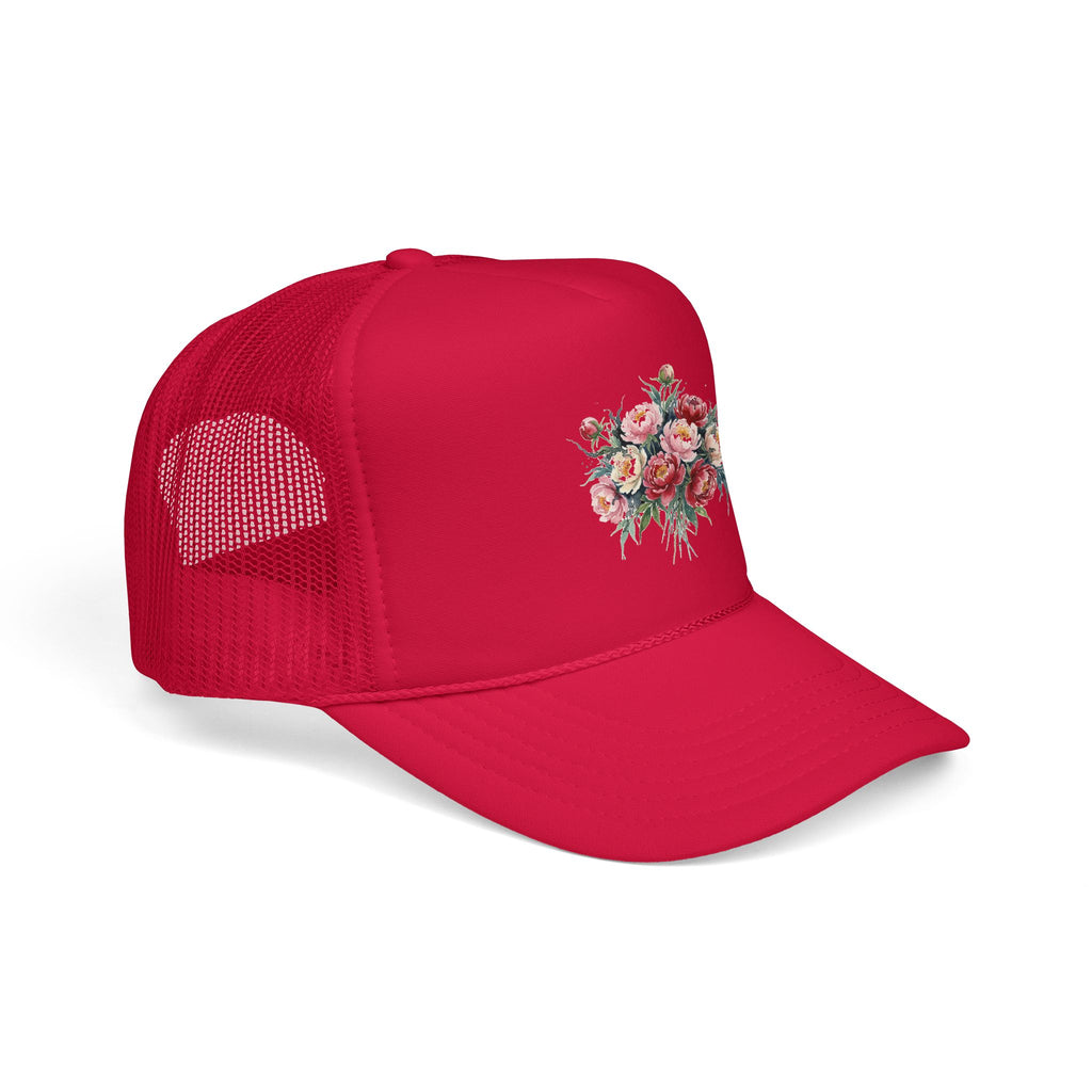 Peony Flowers Trucker Hat