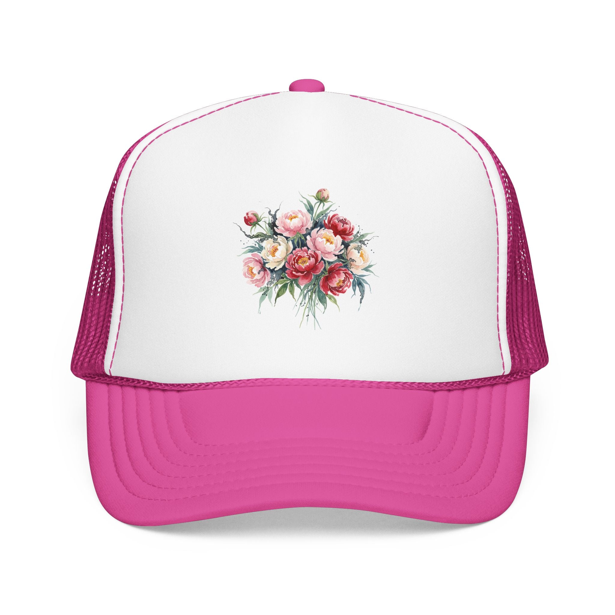 Peony Flowers Trucker Hat