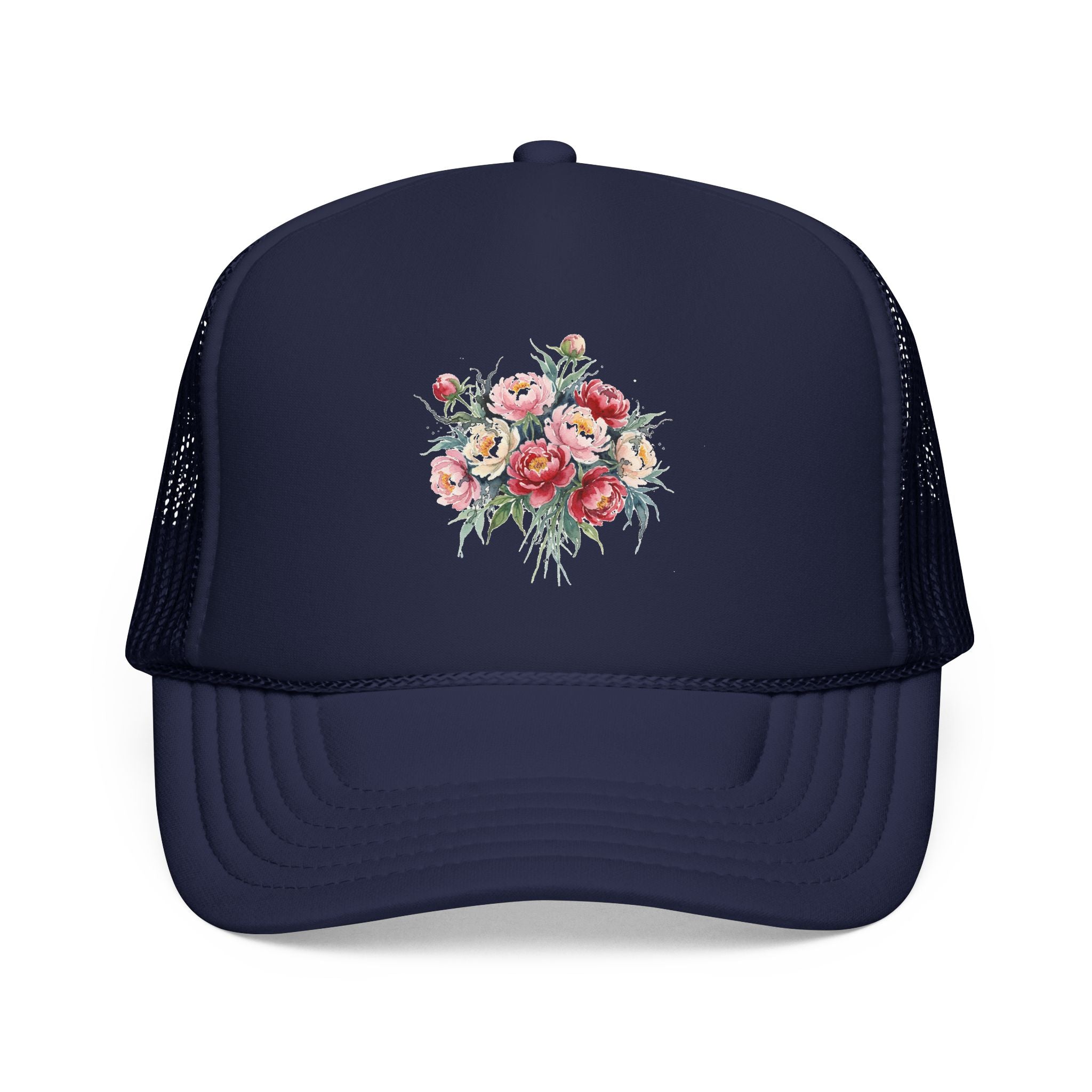 Peony Flowers Trucker Hat