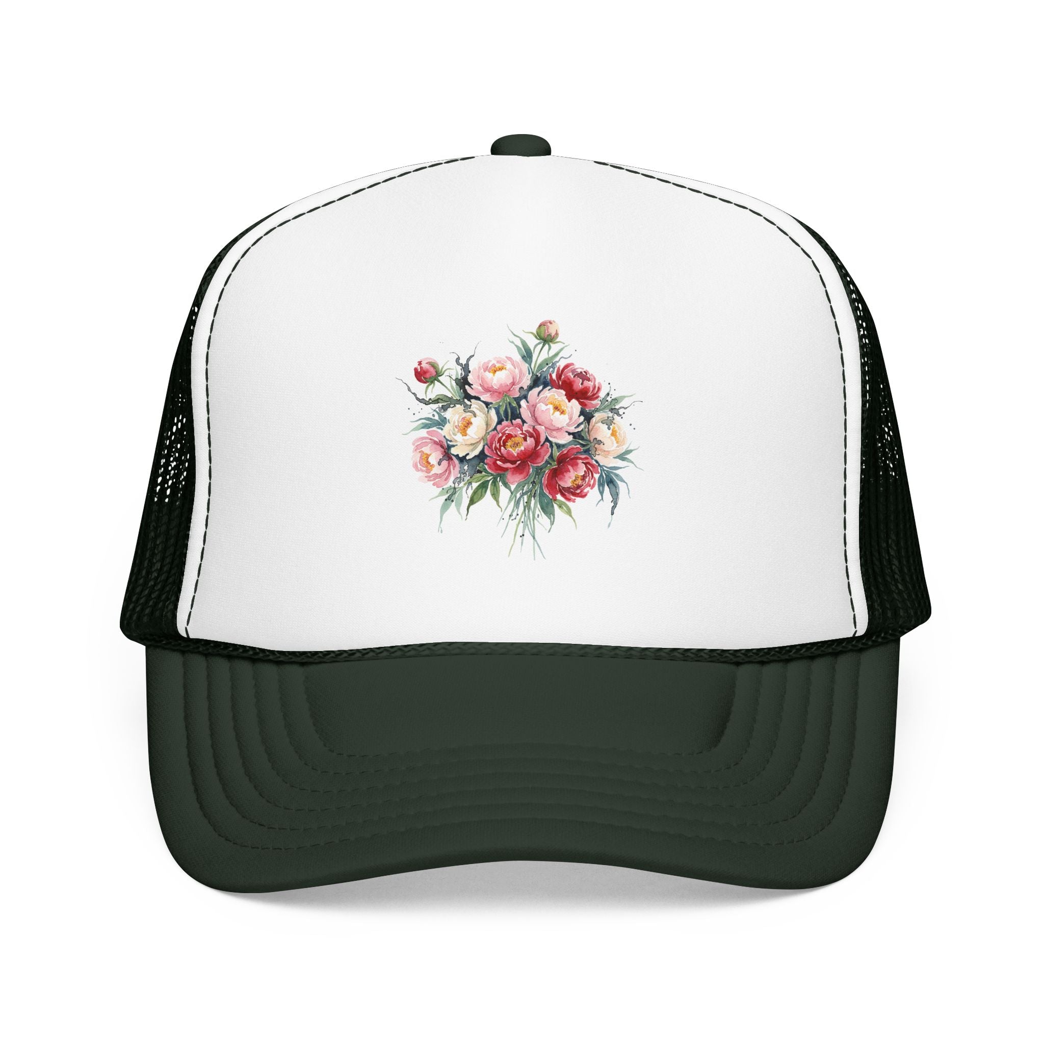 Peony Flowers Trucker Hat