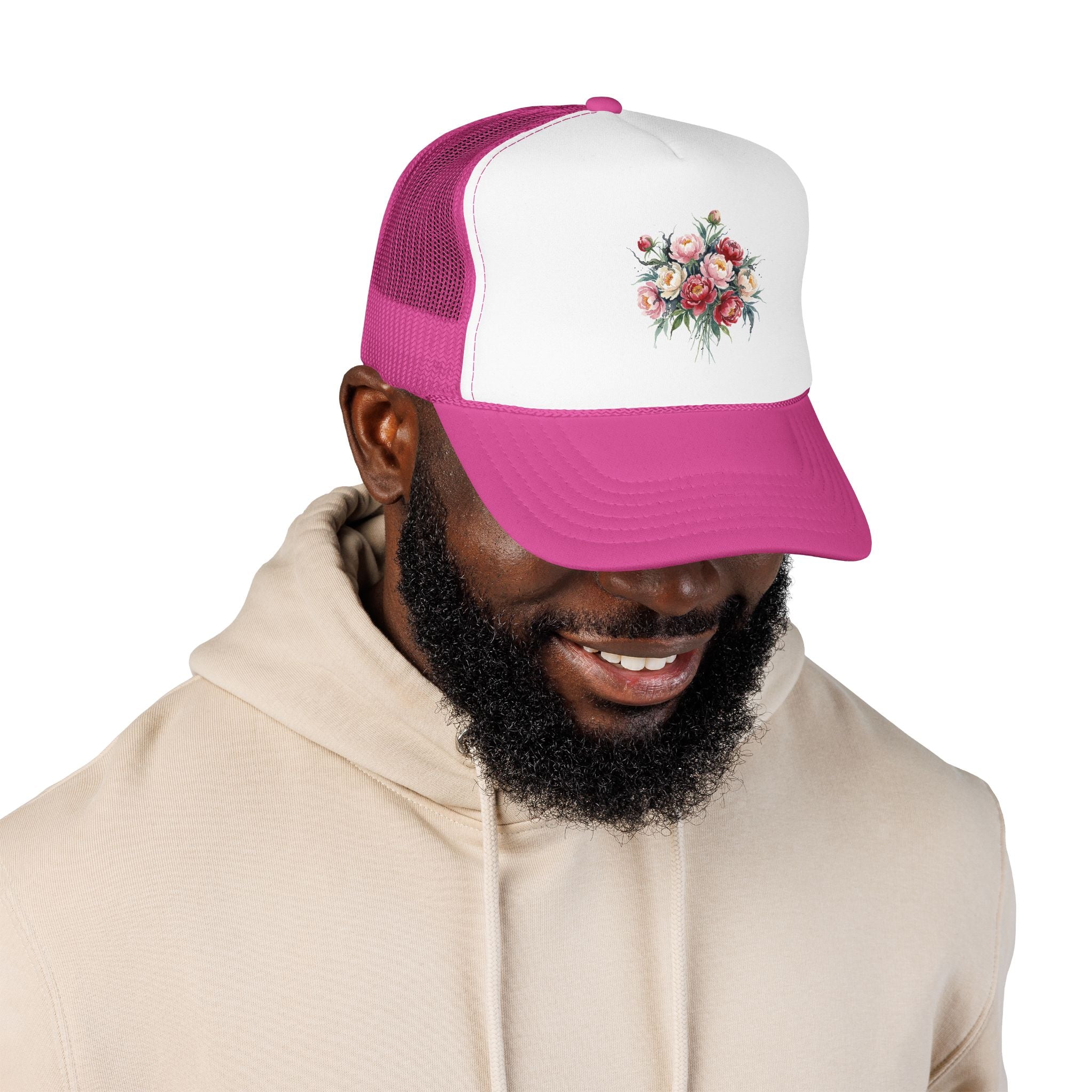 Peony Flowers Trucker Hat