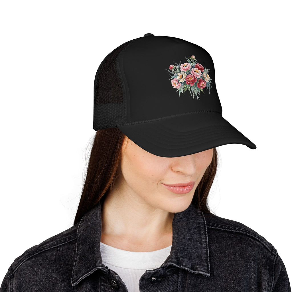 Peony Flowers Trucker Hat