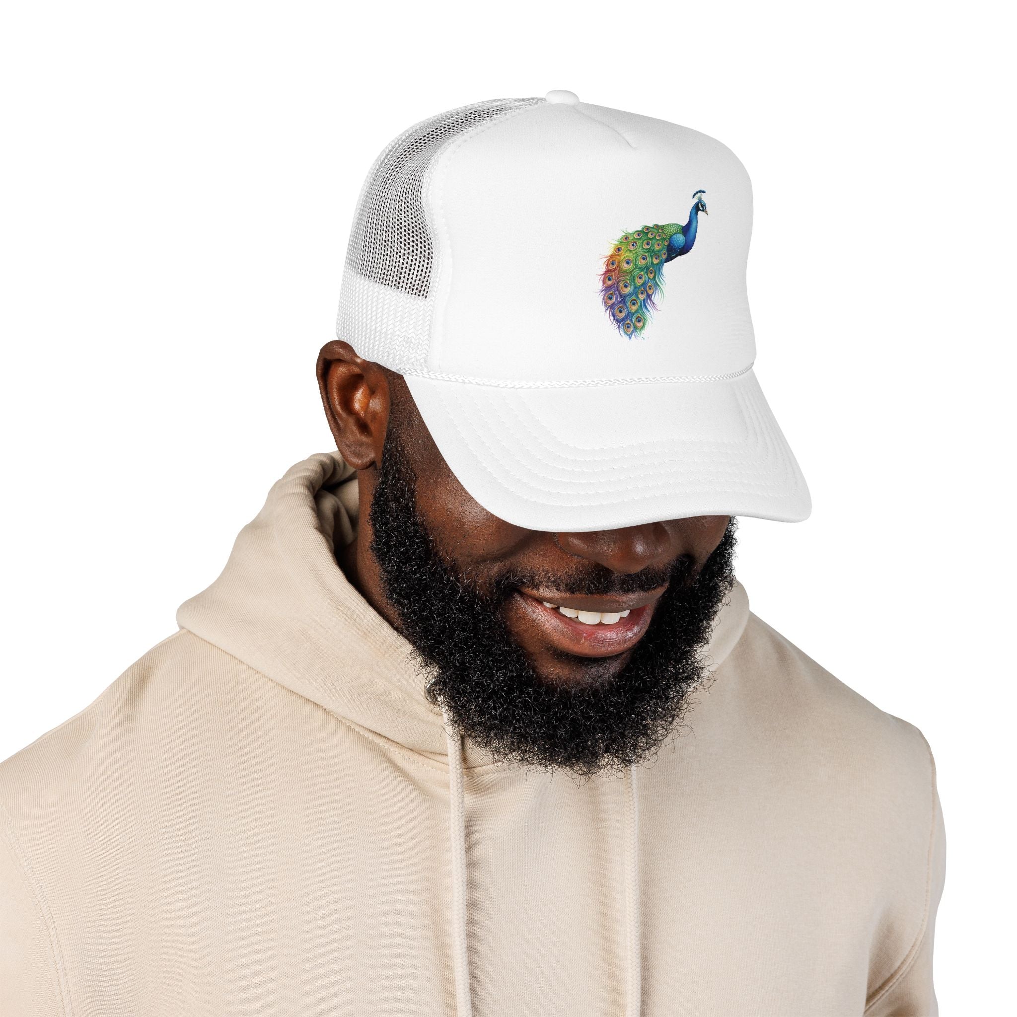 Peacock Trucker Hat.