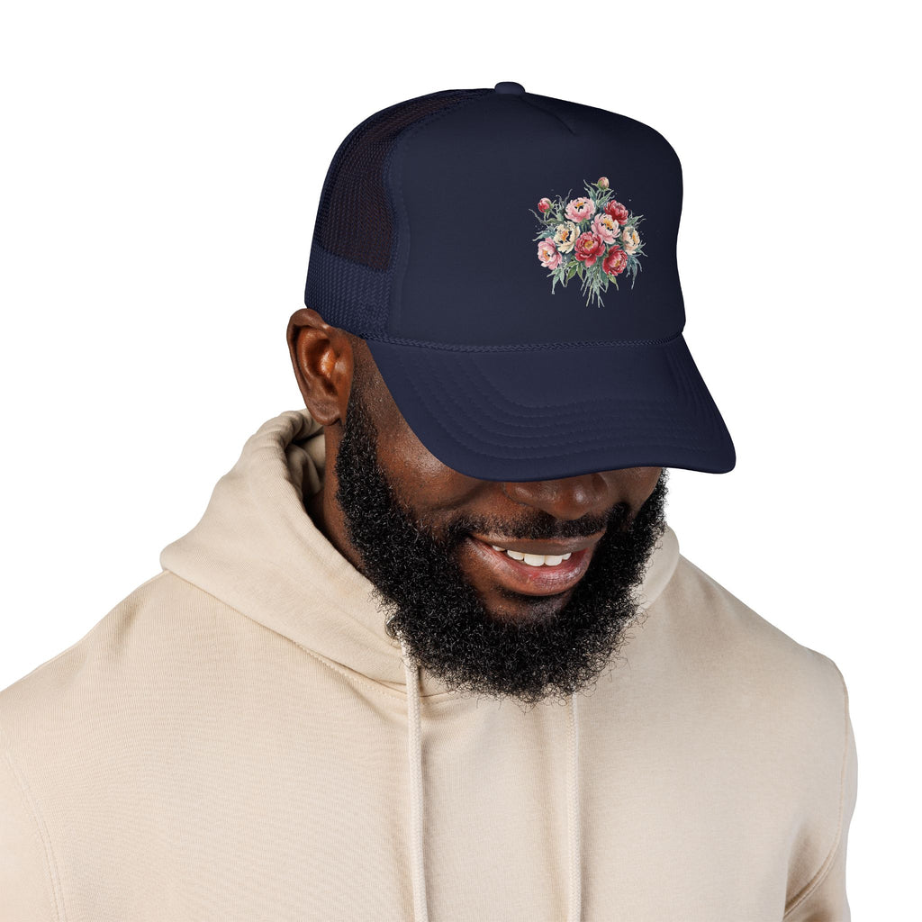 Peony Flowers Trucker Hat