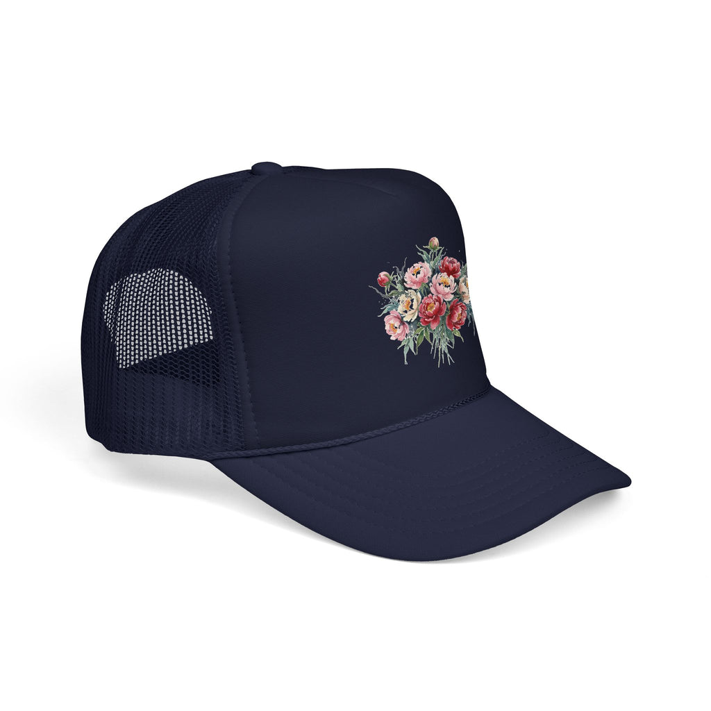 Peony Flowers Trucker Hat