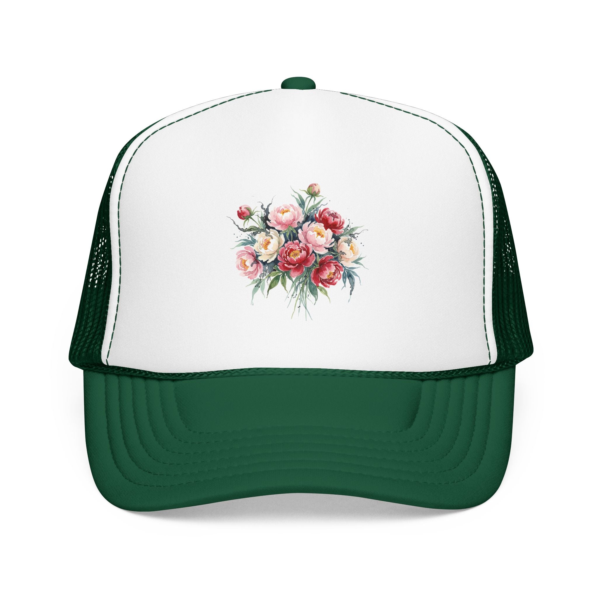 Peony Flowers Trucker Hat
