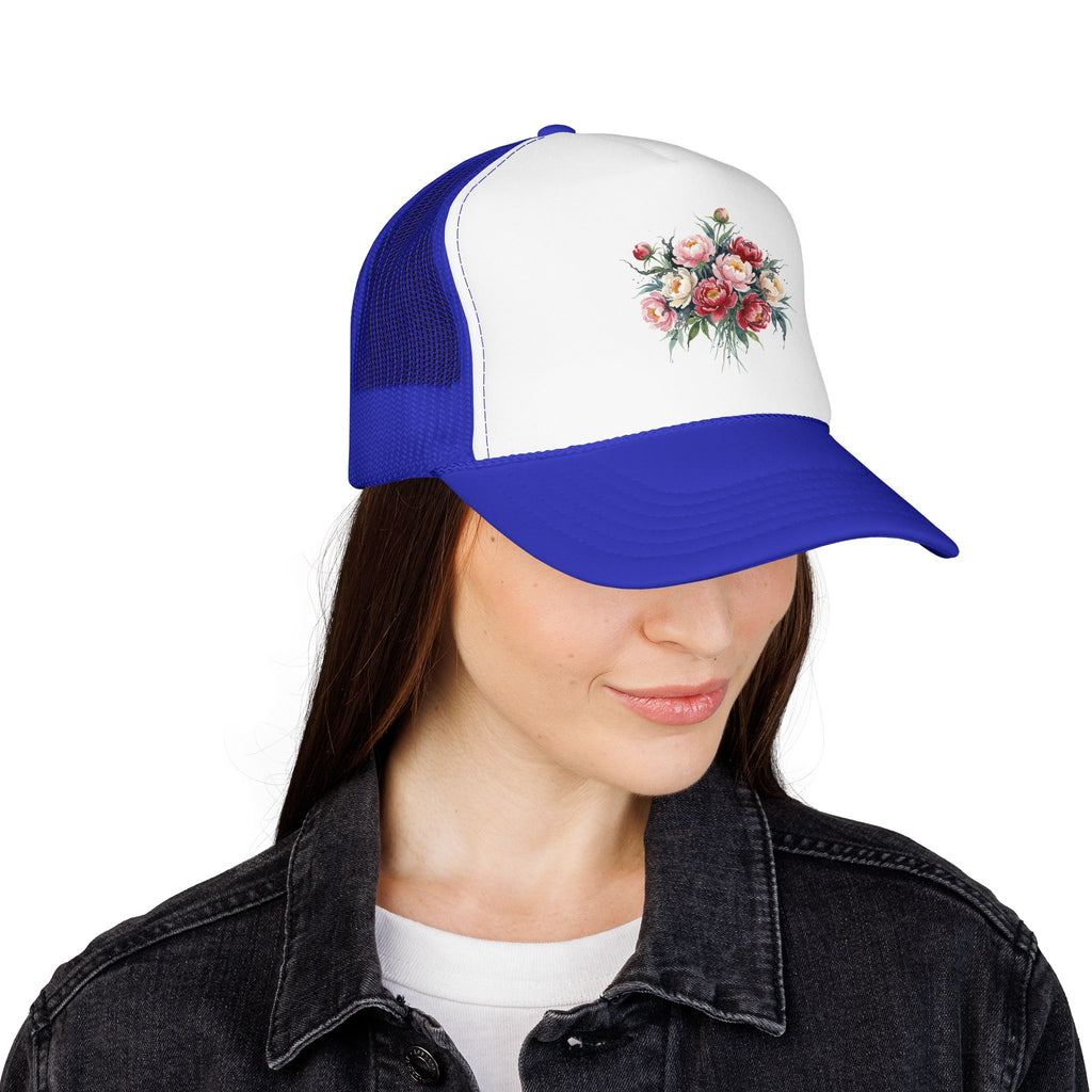 Peony Flowers Trucker Hat