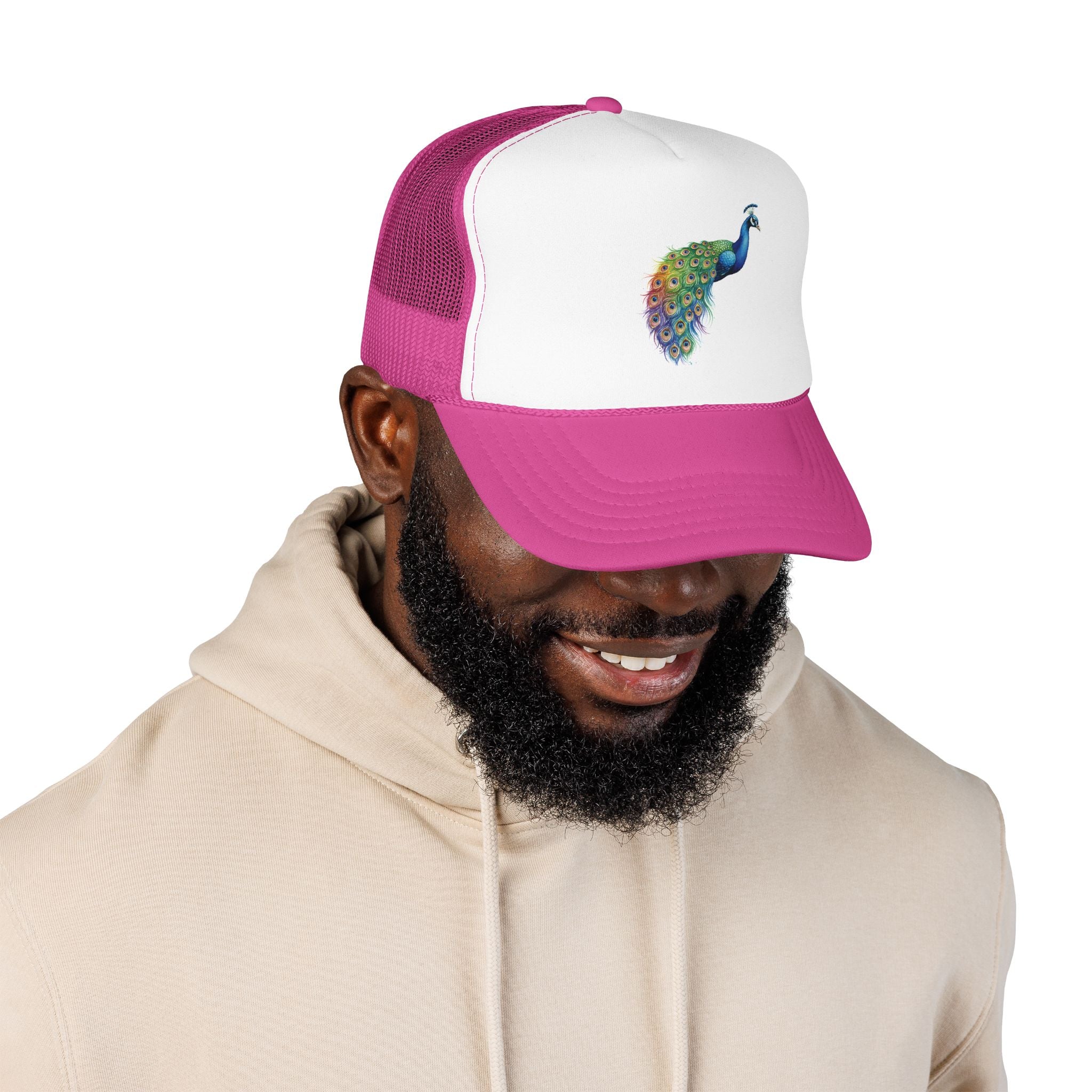 Peacock Trucker Hat.