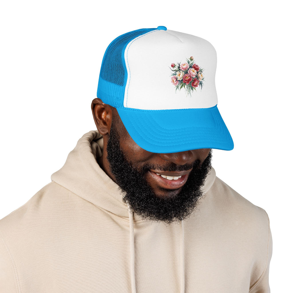 Peony Flowers Trucker Hat