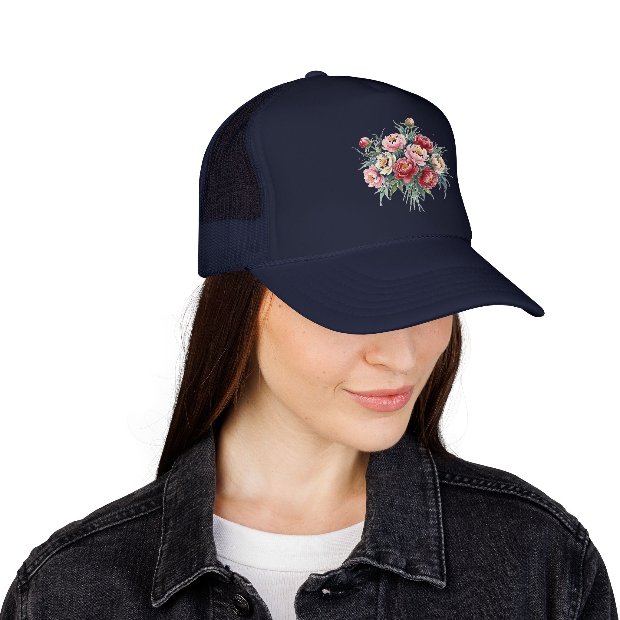Peony Flowers Trucker Hat